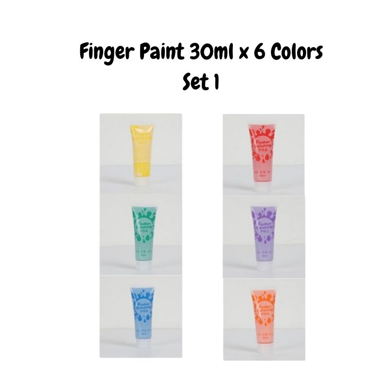 Finger Paint DIY Creative For Kids Children 20ml / 30ml x 6 / 12 Colors ( Non Toxic & Natural)
