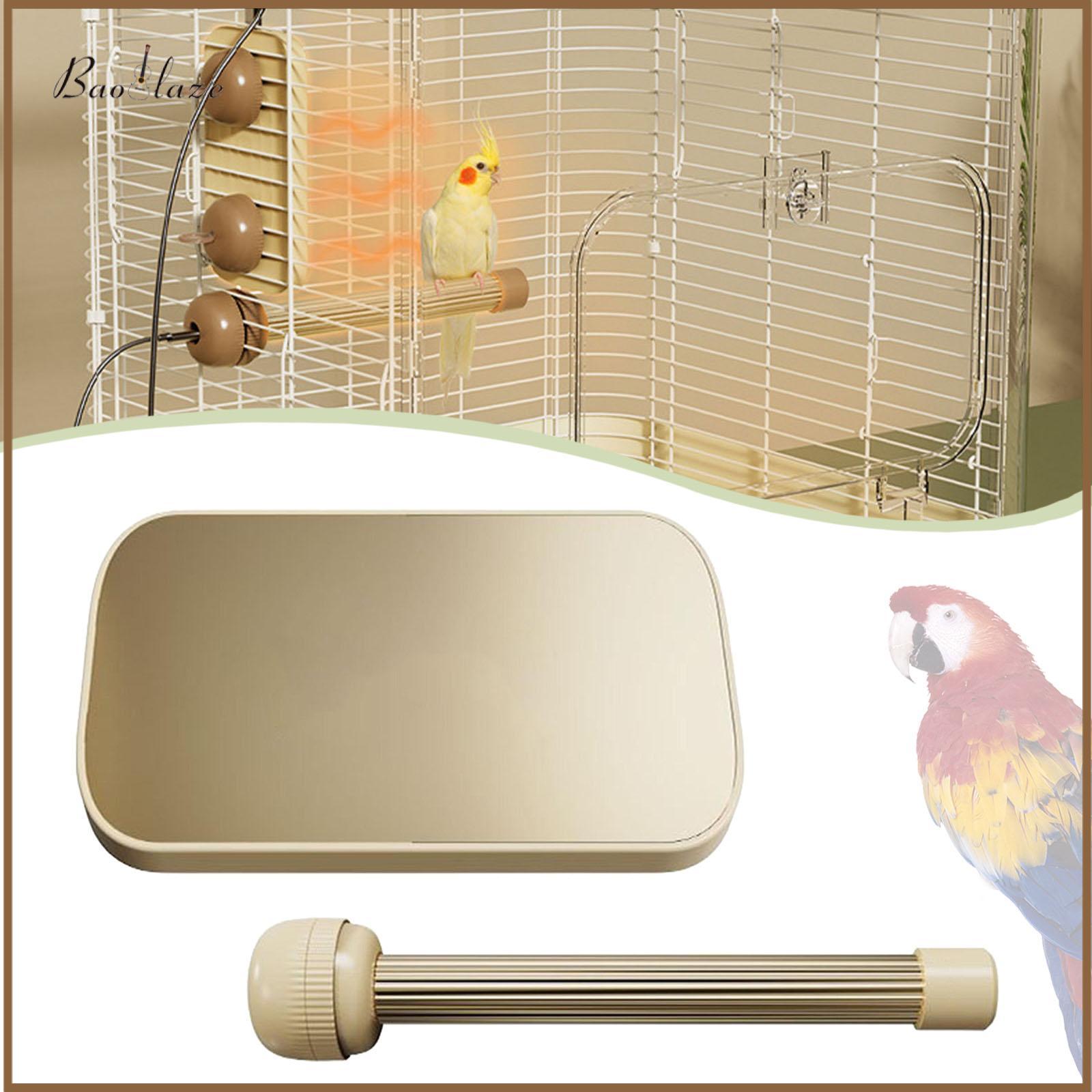 Heated Bird Perch Parrot Perch Accessory Comfortable Adjustable Temperature Bird Cage Warmer for Indoor Outdoor Cockatiels ราคา 1,927 บาท*ส่งฟรี