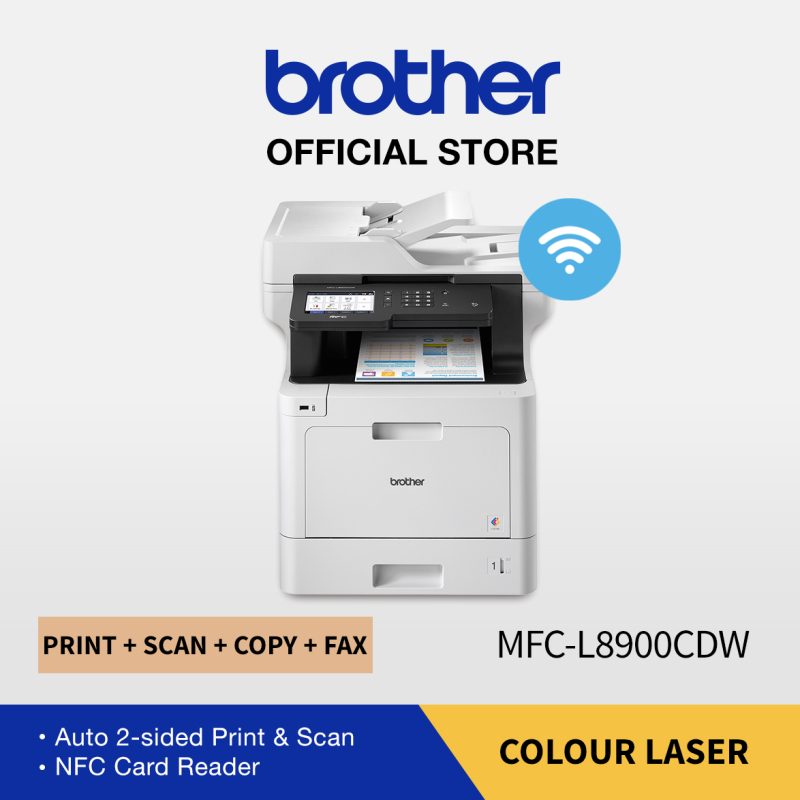 Brother MFC-L8900CDW All in One Wireless Colour Laser Printer | Auto 2-sided Print/Scan | NFC Connection | Scan,Copy,Fax Singapore