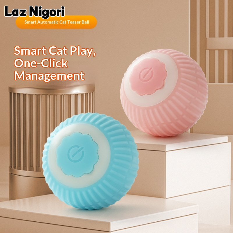 Laz Nigori Smart Rolling Ball for Cats - Quiet Automatic Toy for Indoor Play and Mental Stimulation ราคา 32 บาท*ส่งฟรี