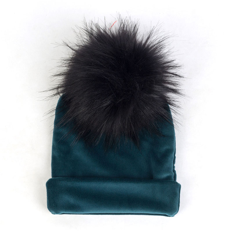 Nbhgy geebro mùa đông warme chế độ niedlichen bé mädchen jungen Samt Beanie hüte Ins solide Weichen diken flanell Babys Kinder giả pelz Pom Pom Túp lều mkjiu