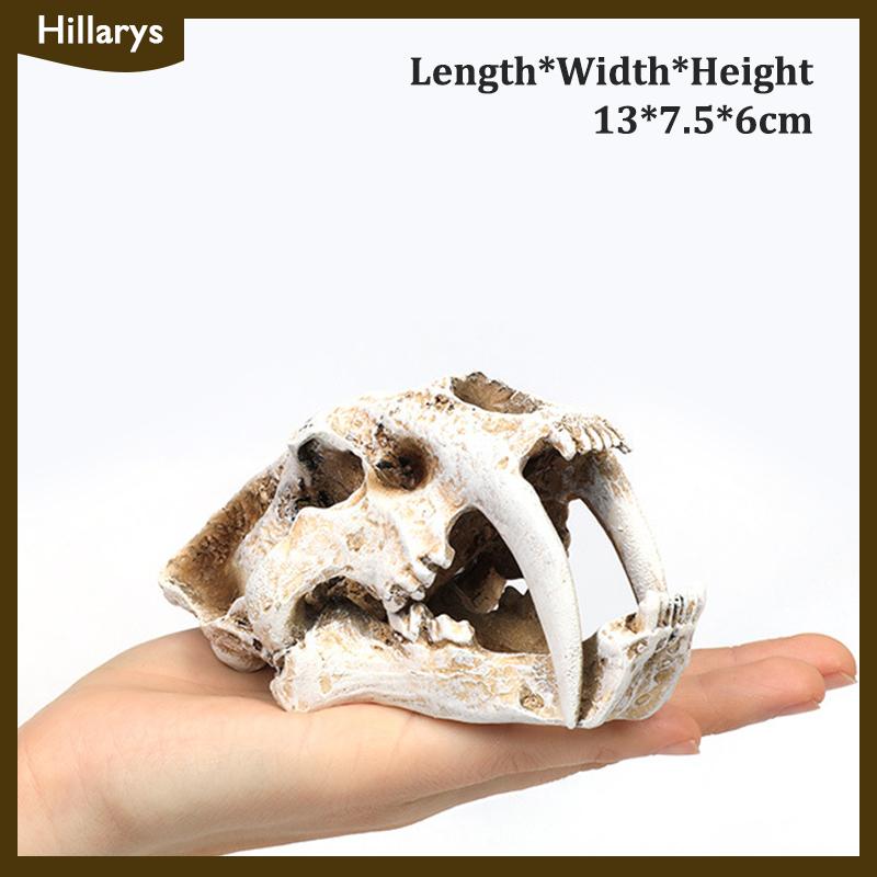 [Hillarys] Mô phỏng nhựa động vật hộp sọ trang trí tự làm bể cá bể cá phụ kiện trang trí sáng tạo hộp sọ cảnh quan bể cá trang trí - 7
