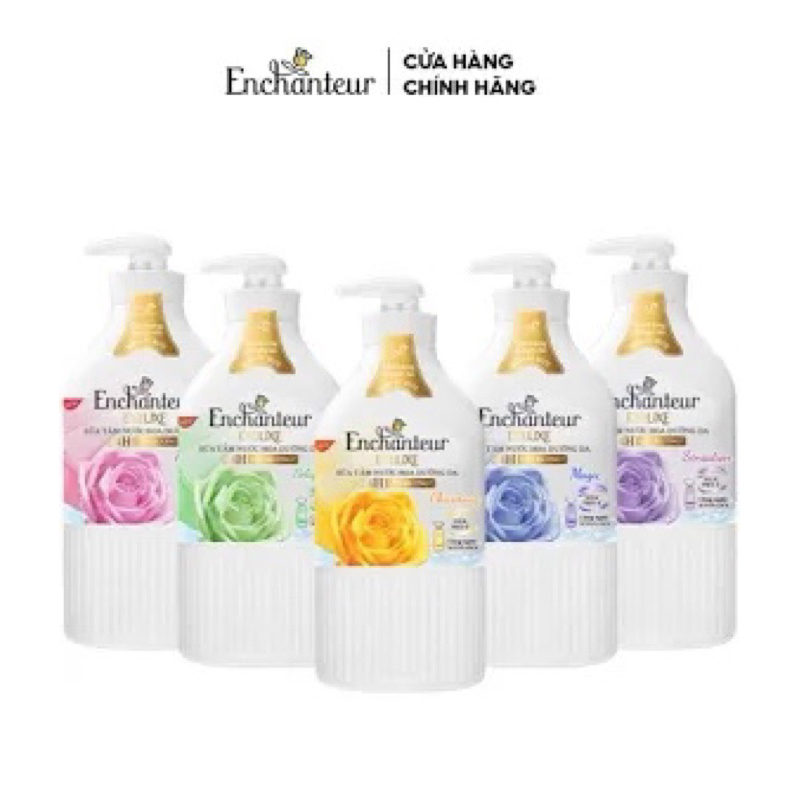 Sữa tắm hương nước hoa dưỡng da thơm mịn Enchanteur 650gr (5 mùi)