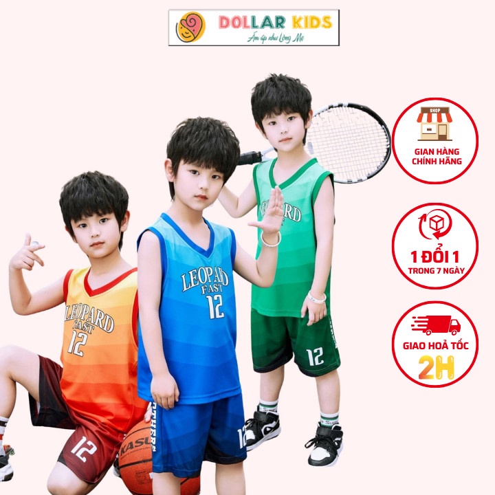 Bộ đồ ba lỗ dollarkids cho bé trai từ 10kg đến size đại