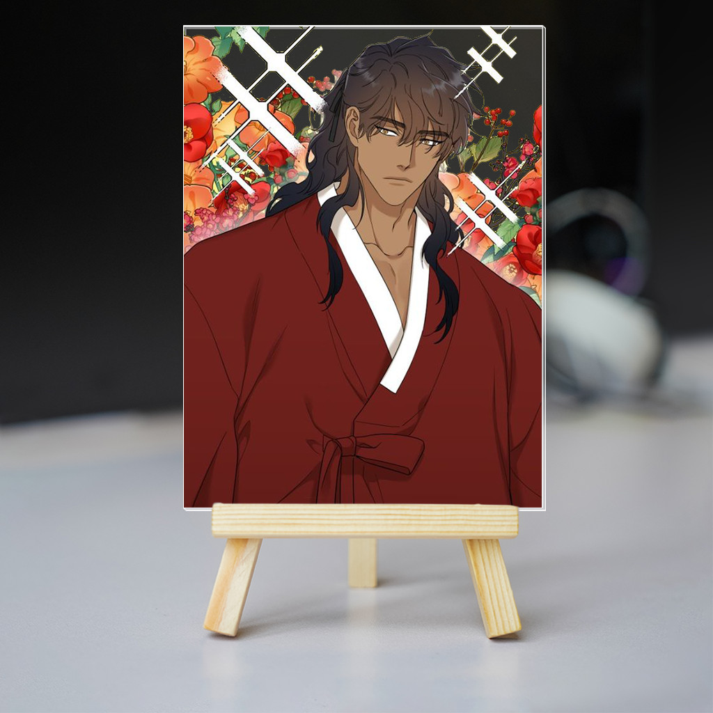 Móc khóa mô hình standee Tranh kính Hổ ái tử đằng Taming the tiger Beom x Ahn Geumhu Manhwa BL Phụ K