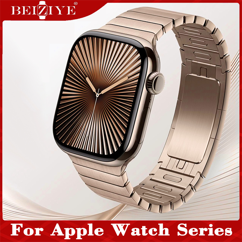 สายรัดข้อมือสายนาฬิกาสำหรับ Apple Watch Series 10 42mm 46mm สายนาฬิกาข้อมือ สเตนเลสสตีล iWatch Series 10 strap Smart Watch Band ราคา 2,129 บาท*ส่งฟรี