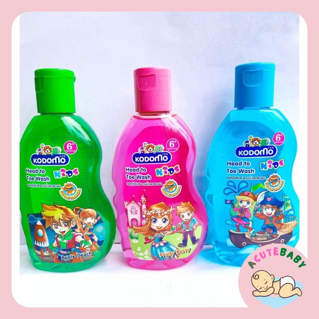 Sữa tắm gội toàn thân Kodomo 200ML Thái Lan dành cho trẻ em AcuteBaby