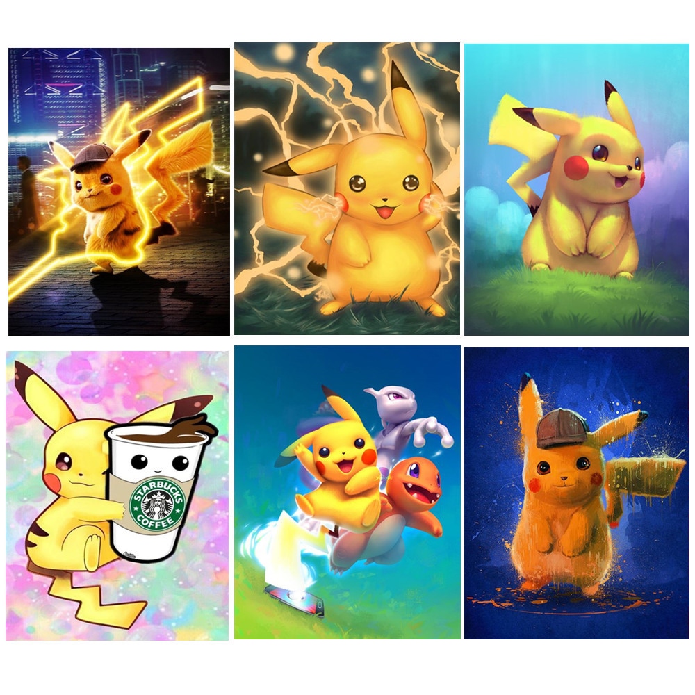 5d Diamond Painting Pokemon Cartoon Anime