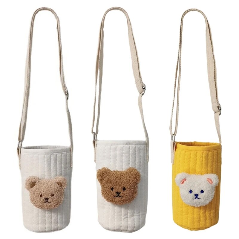 ZZOOI Reusable Cute Bear Baby Warm Bottle Bag Feeding Bottle Cover