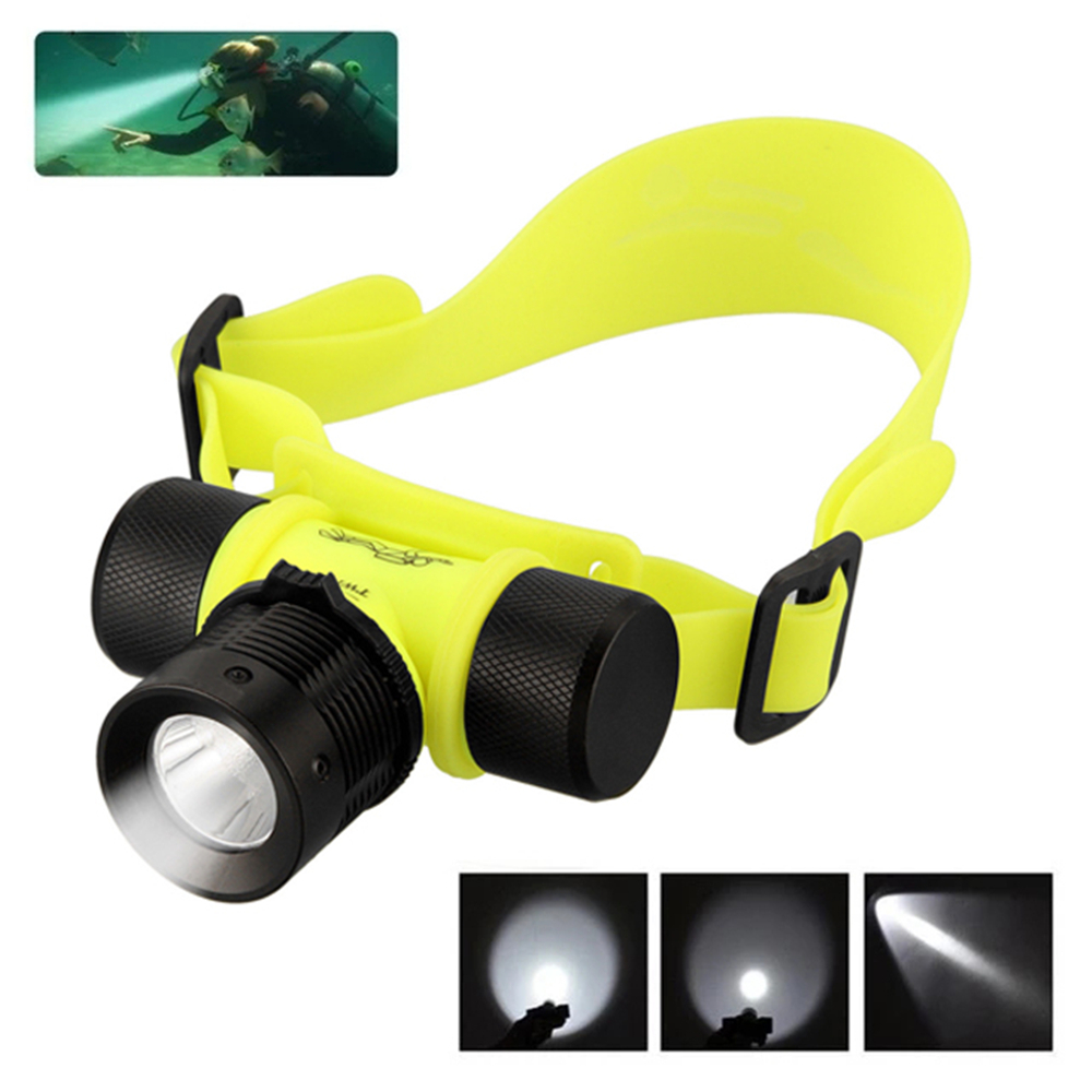 THENEWTHING Durable Underwater Camping Outdoor Fishing Hiking Diving Lamp HeadLamp Head Light Flashlight Torch