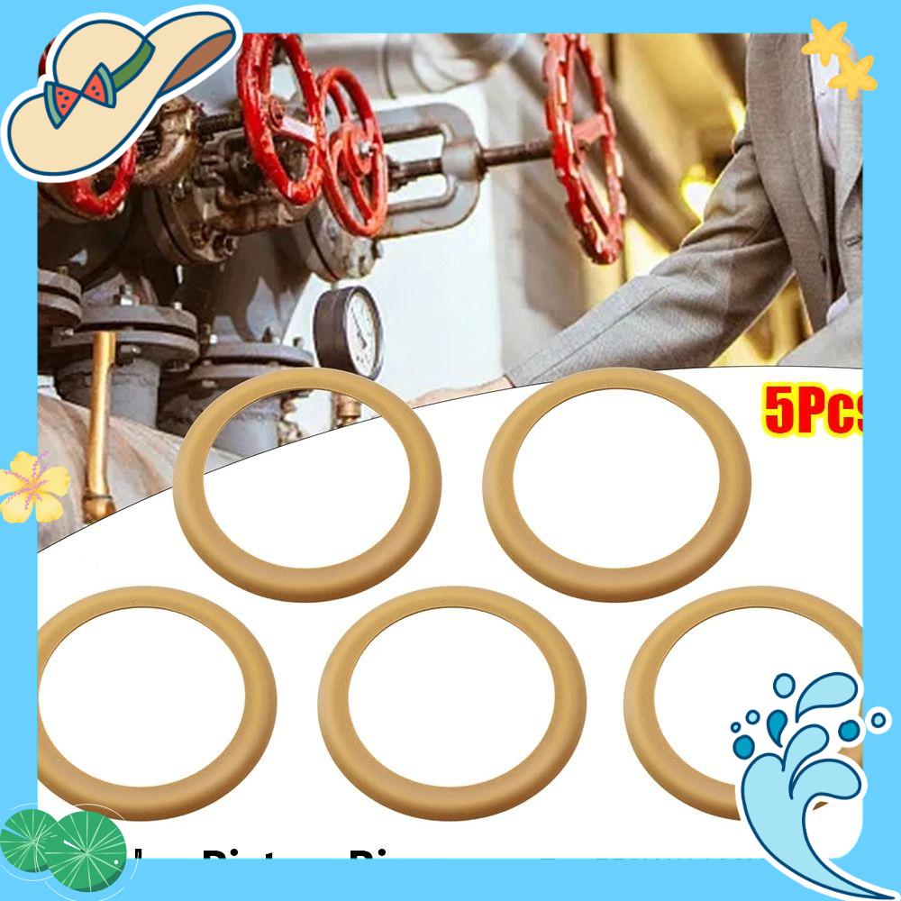 JANNERSATI 5Pcs Cao su Vòng piston Khả năng chống mài mòn Bơm cách nhiệt Vòng cách nhiệt xi lanh Phụ tùng máy nén khí Dành cho máy nén khí không dầu 550W/1100W/1500W