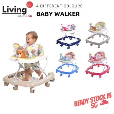(Limited Promo) Baby Walker Kids Learning Walker Adjustable Heights [Ready Stock]