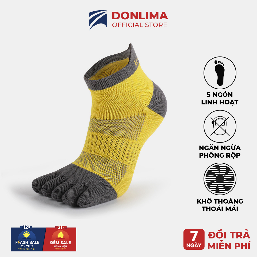 Tất xỏ ngón chạy bộ MEIKAN thoáng khí, chống phồng rộp, ma sát dành cho chạy bộ chạy trail T5N01