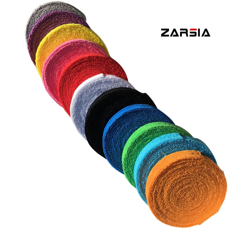 ZARSIA 1 Reel 10M Towel Glue Grip,Cotton Badminton Tennis Overgrips ,Badminton Racket Overgrips Free Shipping