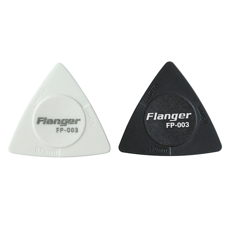 (MEBR) 10pcs Triangle-Guitar picks 1.0 0.75 0.5 mm Thickness in PC + ABS Material Antislip Style Picks - 2