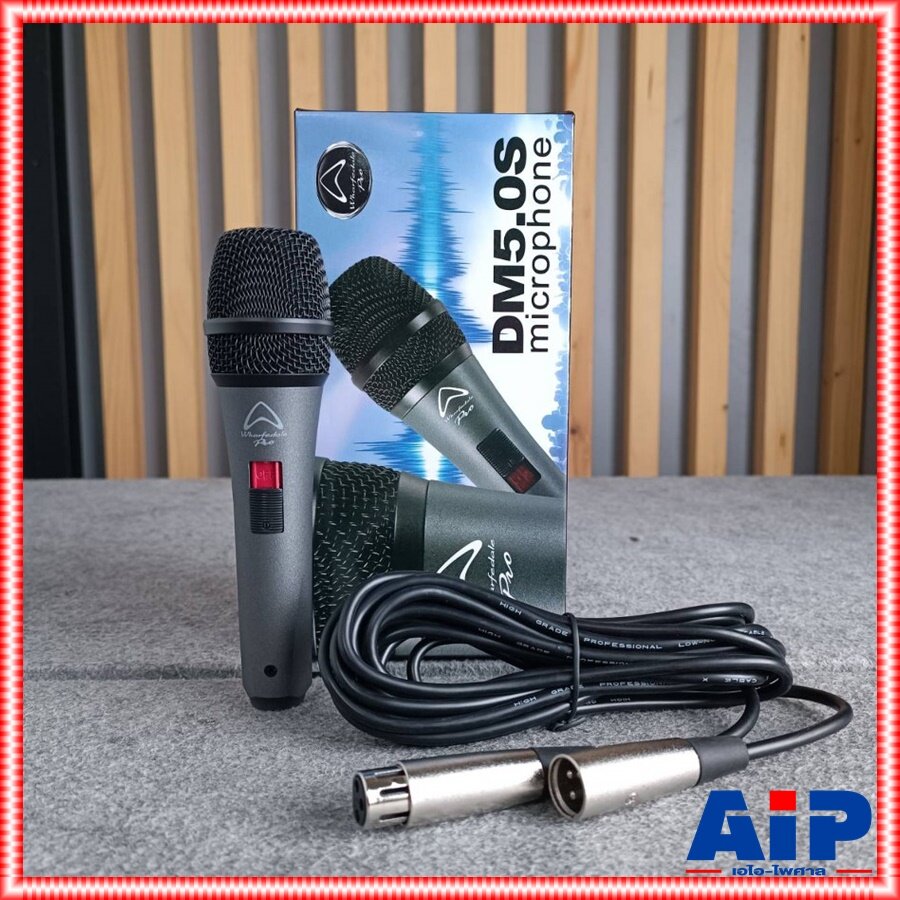WHARFEDALE PRO DM-5.0S ไมค์สาย ไมโครโฟน Dynamic Microphone ไมโครโฟนไดนามิก DM 5.0S DM5.0S เอไอ-ไพศาล ราคา 1,050 บาท*ส่งฟรี