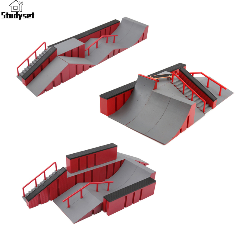Studyset in stock 6 In 1 Skateboard Ramp , Fingerboard Half Pipe Ramp, Mini Skateboards Ramp For Fingers, Finger Skateboards Kit ราคา 452 บาท*ส่งฟรี
