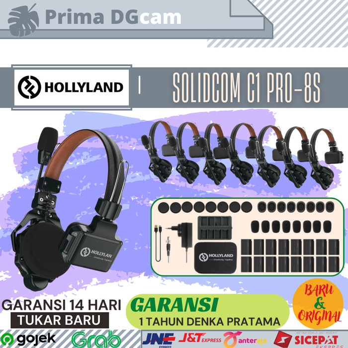 HOLLYLAND SOLIDCOM C1 PRO-8S FULL-DUPLEX ENC WIRELESS INTERCOM SYSTEM Harga 66,603,000 rupiah*Gratis Ongkir