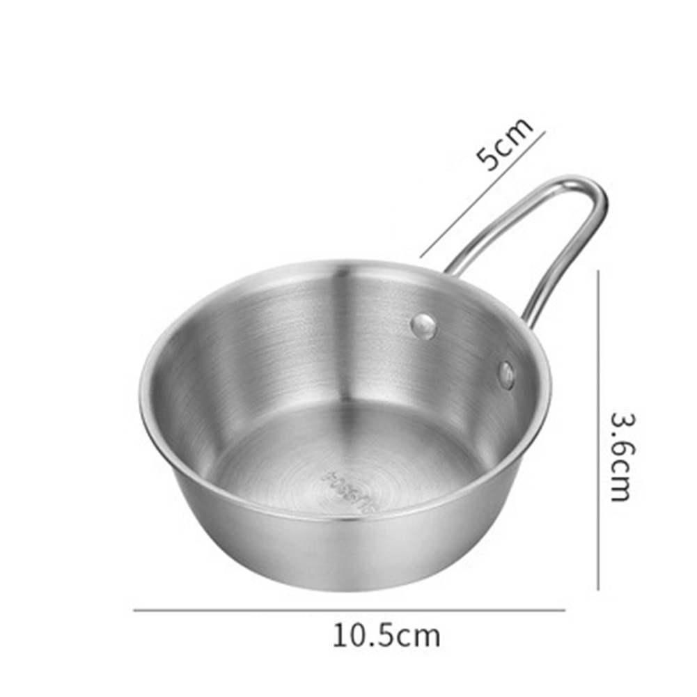【Homestylish】 cao thép không gỉ chất lượng bát đựng cơm hoàn hảo cho sử dụng ngoài trời dễ dàng để xử lý phong cách cửa hàng mới