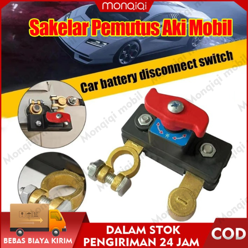 COD Sakelar Pemutus Aki Mobil Sakelar Pemutus Isolator Sakelar Pemutus Daya 12V/24V Harga 35,000 rupiah*Gratis Ongkir