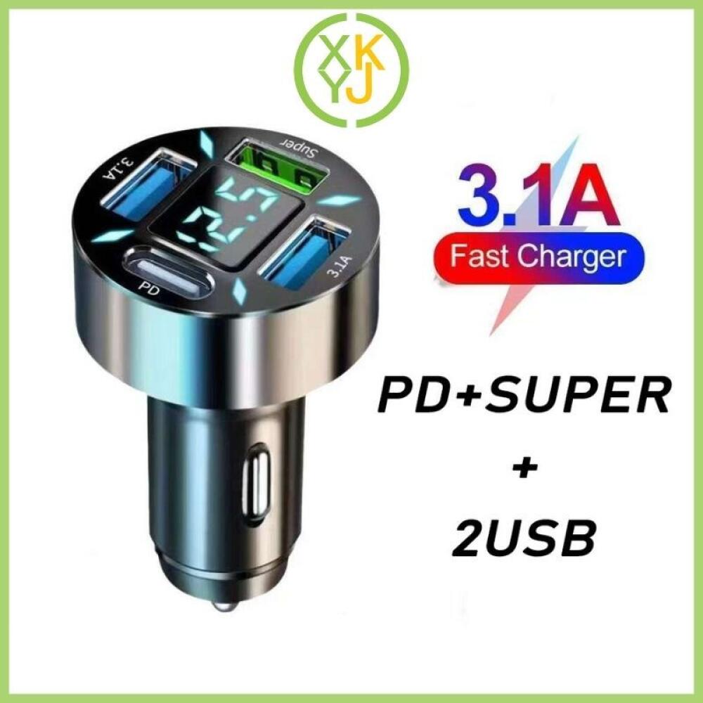 XYKJ Original Car Charger Universal Charger Mobil 66W Max Fast Charging PD+USB Harga 26,488 Ringgit*Penghantaran Percuma