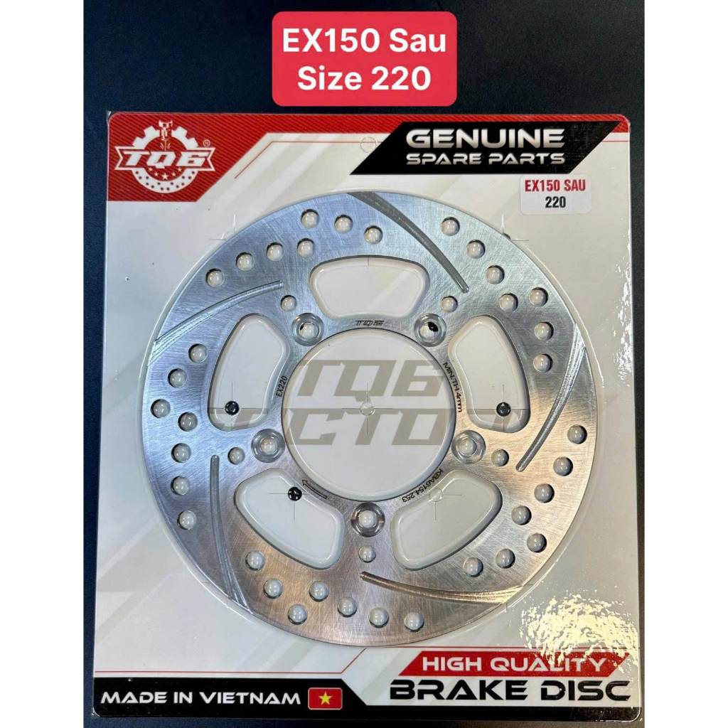 Đĩa thép TQ6 cao cấp 220mm cho Ex150/155 (đĩa sau)