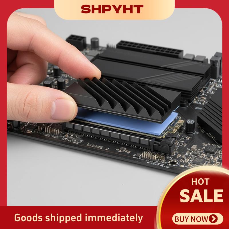 SHPYHT ฮีทซิงค์ระบายความร้อน M2 SSD สำหรับหม้อน้ำอลูมิเนียม2280 SSDs กระจายความร้อนอย่างรวดเร็วสำหรับแล็ปท็อปและเดสก์ท็อป ราคา 105 บาท*ส่งฟรี