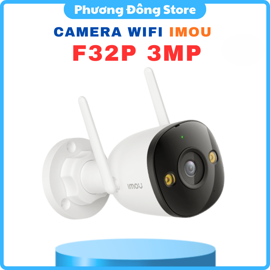 CAMERA IP WIFI NGOÀI TRỜI IMOU F32P 3MP Chuẩn 2K - Tích hợp Micro Thu âm, phát hiện chuyển động, Chống nước, Chống bụi