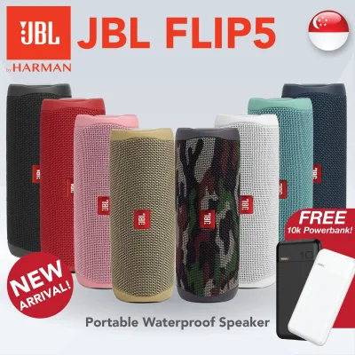 [SG] JBL Flip 5 Waterproof Bluetooth Speakers - Premium Portable Wireless Speaker - 1 Year SG Warranty