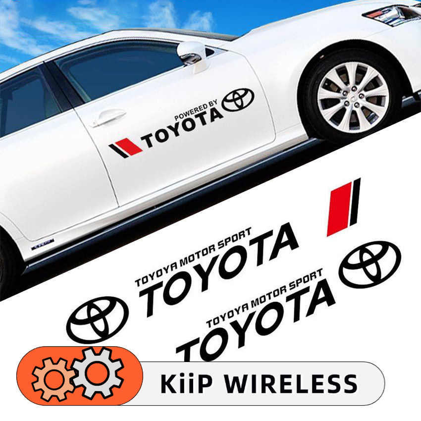 1 Pasang Car Door Sticker Waterproof Stiker Dekorasi Pintu Bodi Mobil Toyota Harga 29,000 rupiah*Gratis Ongkir
