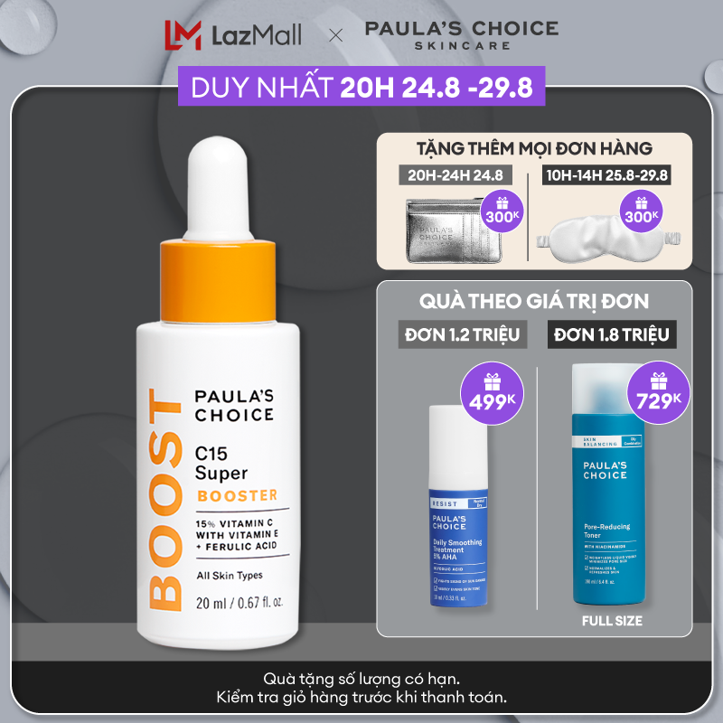 Tinh chất làm sáng da chứa Vitamin C Paula’s Choice C15 Super Booster 7770