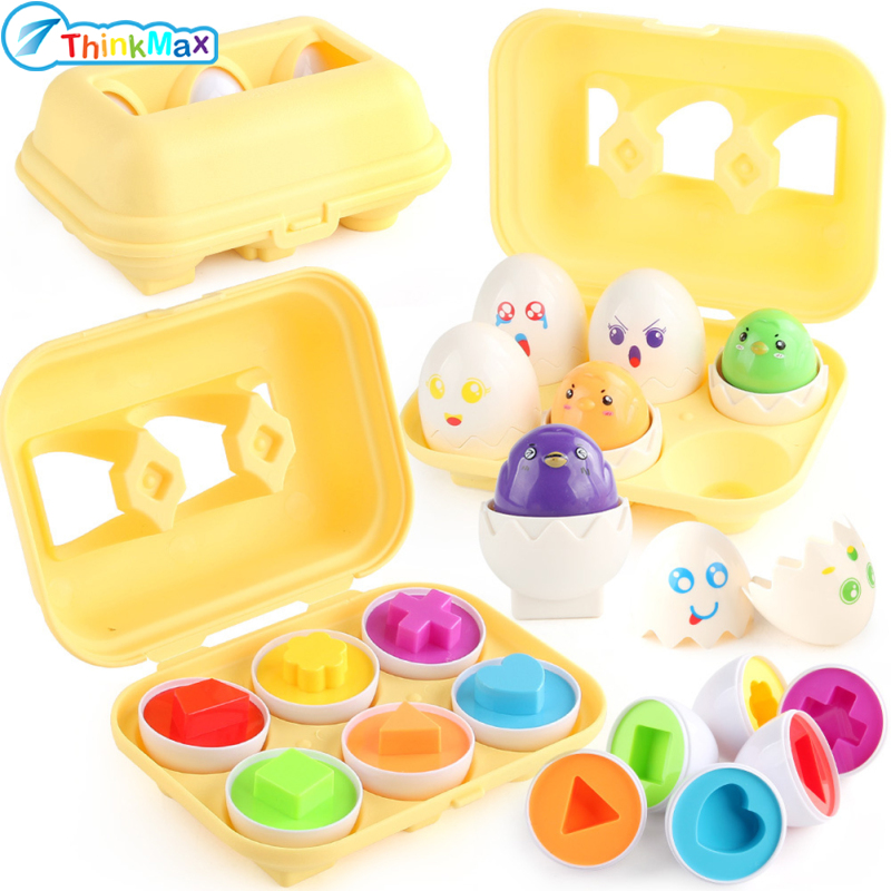 Baby Learning Educational Toy Smart Egg Color Shape Matching Sorters Toys