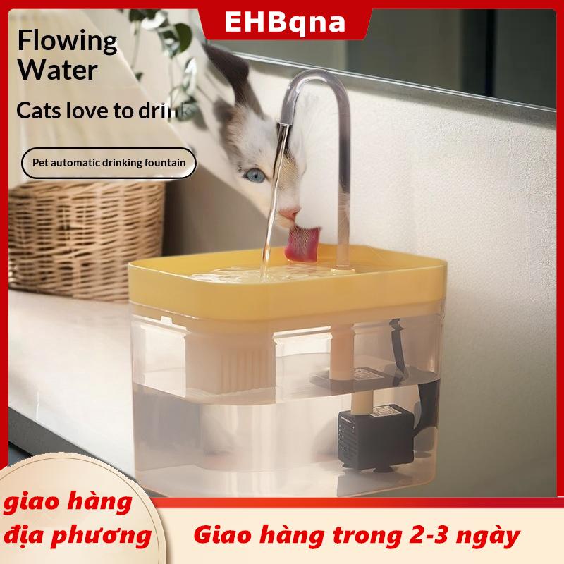 [COD] EHBqna 3PF Ship within 24 hours Tự động Pet Dog Cat nước quả đài phun nước Pet Dog Cat nước vòng lặp câm bơm thông minh Pet Bát 1.5L