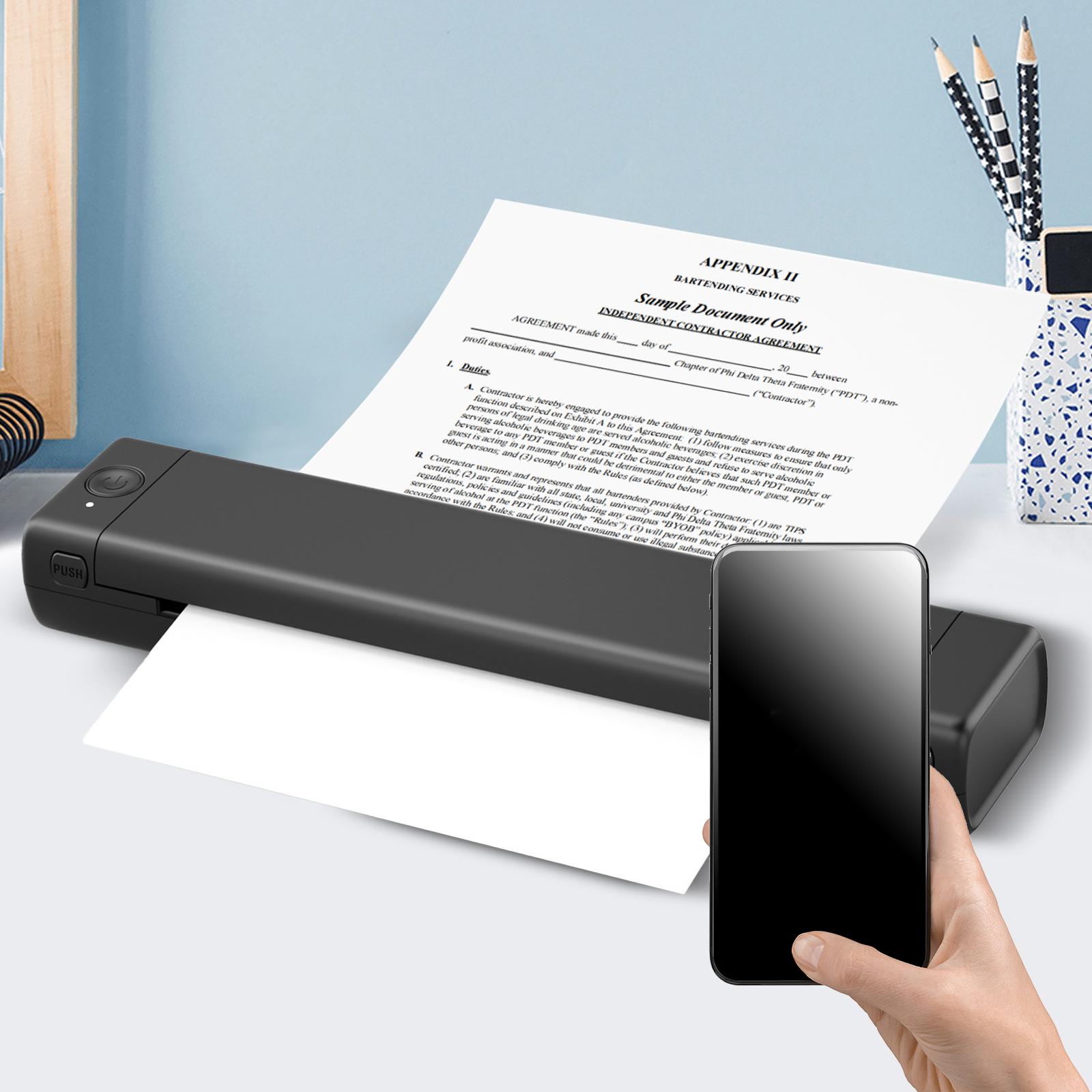 Baoblaze Thermal Printer 1Set Lightweight Convenient Multipurpose Stable Easy to Carry for Business Home Travels Office Shopping List ราคา 6,444 บาท*ส่งฟรี