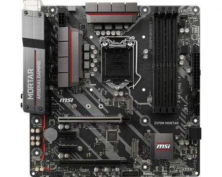 MSI Z370M Mortar Micro ATX Motherboard for Core i7-9700