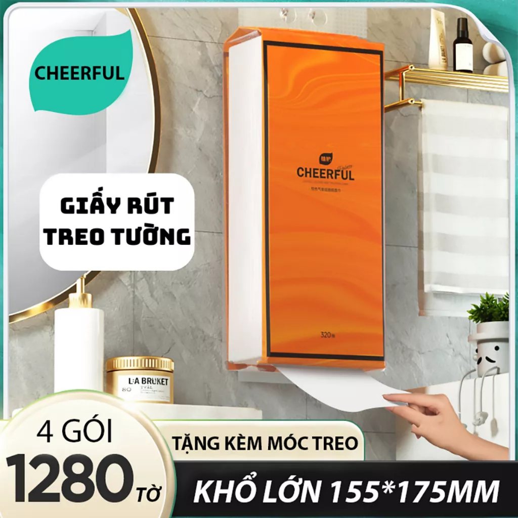 Giấy Vệ Sinh Treo Tường 1280 tờ, Giấy Nội Địa Trung Siêu dai HVT