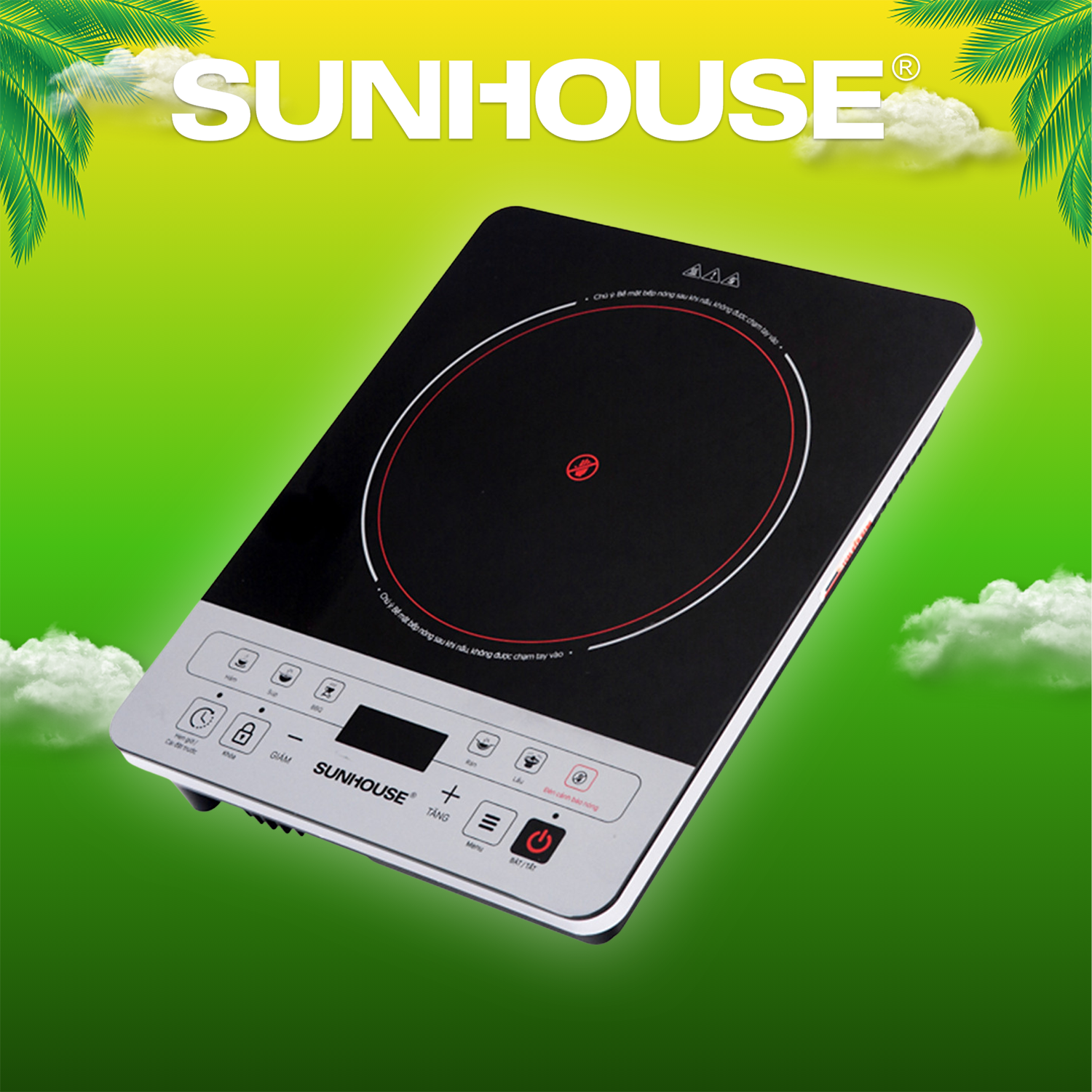 Bếp hồng ngoại cảm ứng sunhouse shd6005 - bảo hành chính hãng 12 tháng