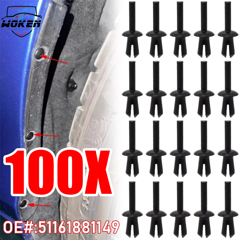 30X Door Fender Moulding Clips Retainers with Rubber Caps For E38 E39 528i 540i 30X Door Fender Moulding Clips Retainers with Rubber Caps For E38 E39 528i 540i