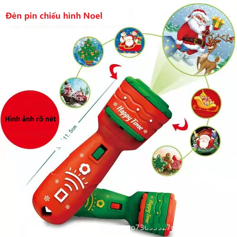 Đèn pin chiếu hình Noel cho bé 24 hình ảnh
