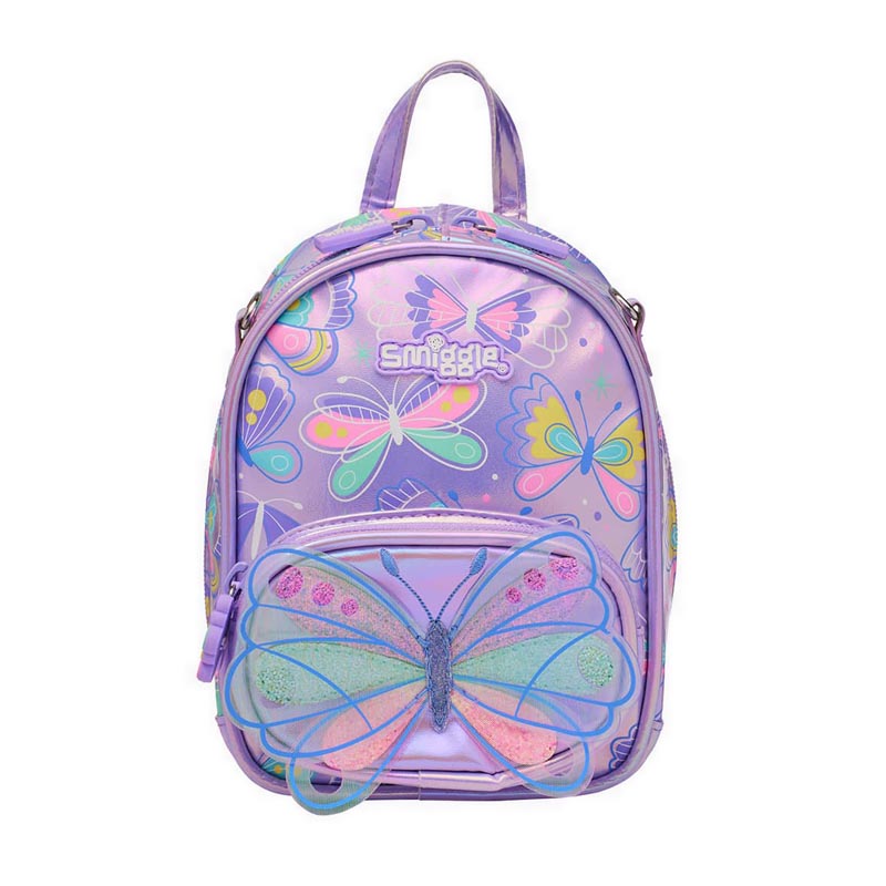Smiggle Flutter Mimi Backpack & Shoulder Bag Lilac - IGL441172LIL