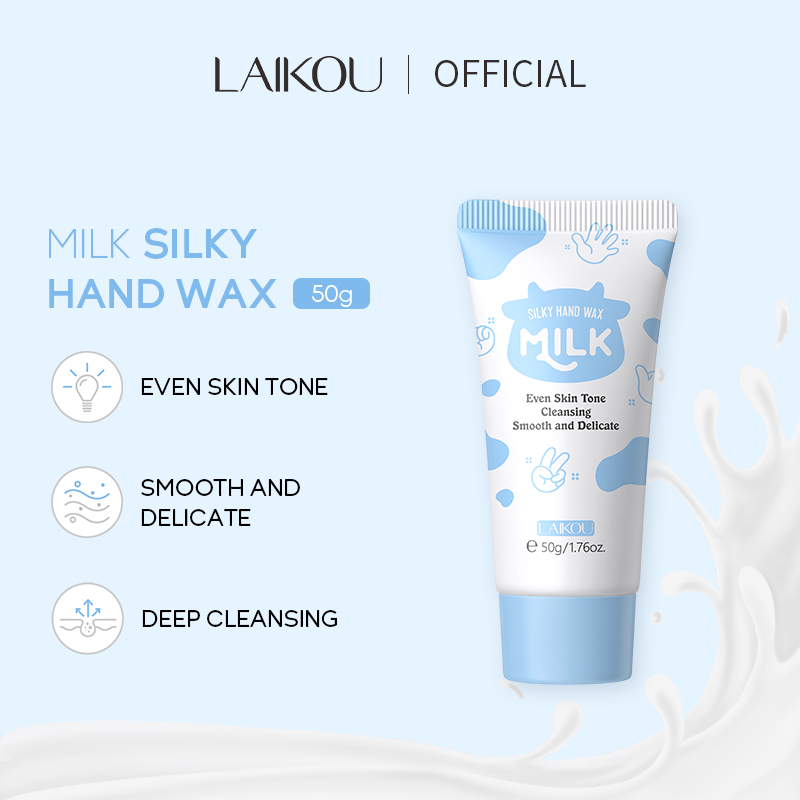  Laikou Sữa sáp bôi tay mượt làm mềm da chết kể cả màu da làm sạch mịn tay tinh tế mặt nạ 50g 