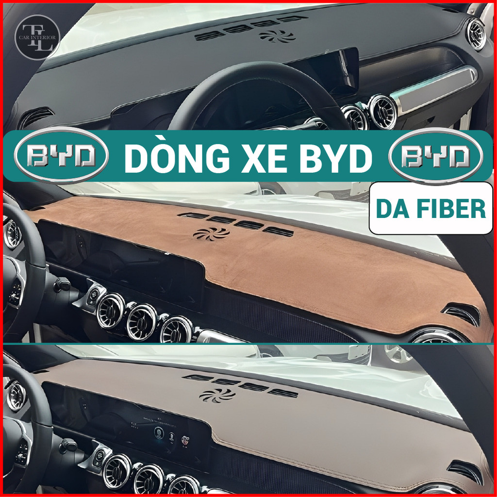 Thảm Taplo Da Fiber BYD SEAL, SEALION 6, ATTO 3, BYD M6, Thảm Phủ Taplo Cao Cấp Chuẩn Form, Chống Nóng, TL AUTO