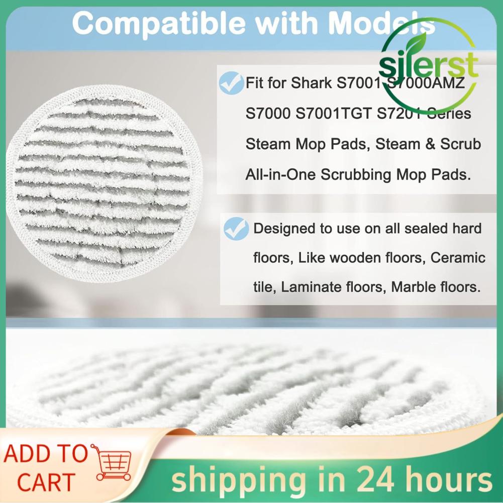 sjlerst Gloglow chính xác phù hợp sợi nhỏ hấp miếng lau cho cá mập s7201 s7000amz vải tái sử dụng 4 gói cho dân cư sử dụng (1)
