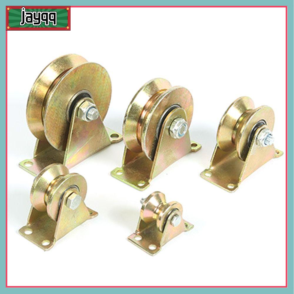JAYQQ 1Pcs Mạ màu Ròng rọc vòng bi Hình chữ U/V/h Bánh xe theo dõi Bánh xe cứng Đồ khí gia dụng Con lăn cửa trượt Dành cho máy công nghiệp Cổng cuốn đảo ngược