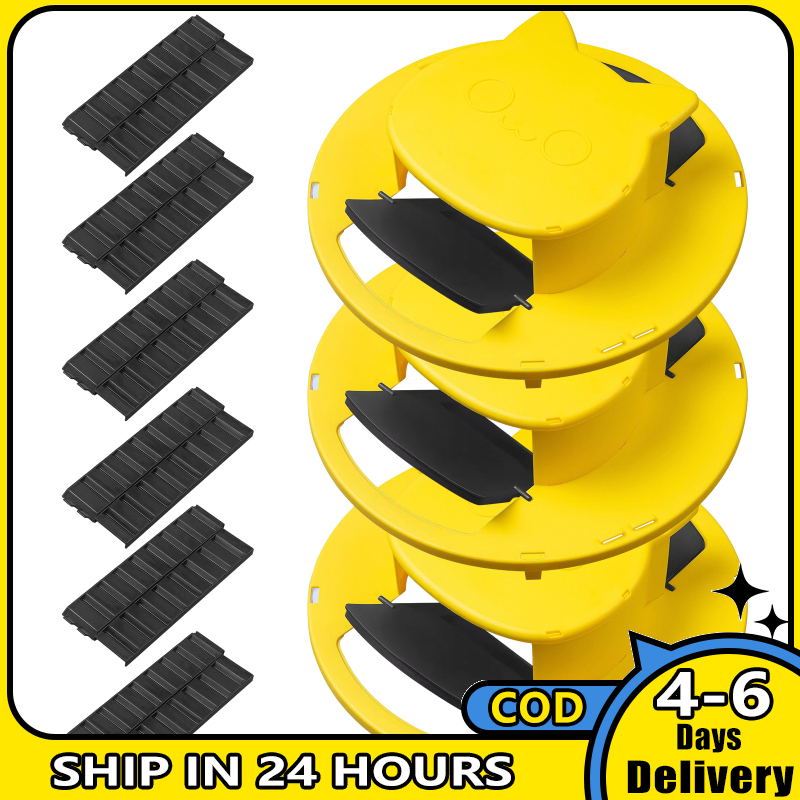 3 Gói bẫy chuột Xô nắp lật Chuột Bắt Con Thân Thiện Xô Nắp tự động thiết lập lại Bẫy Công Cụ Cho Trong Nhà Ngoài Trời