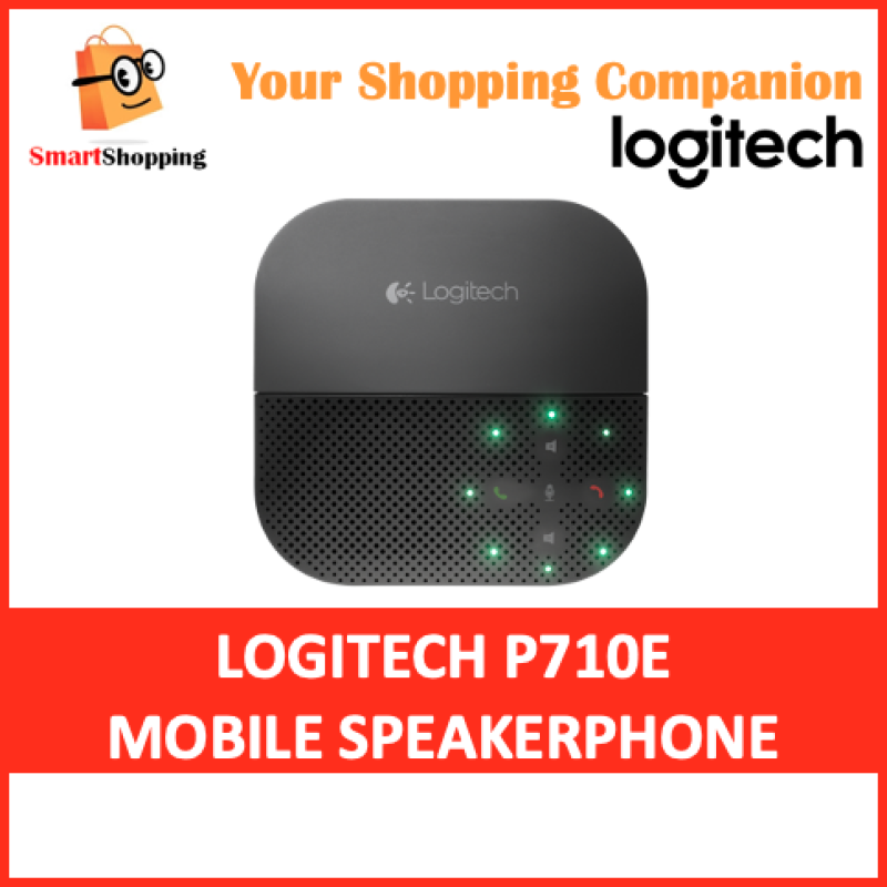 Logitech P710E Mobile Speakerphone Instant Conference Room Bluetooth USB Compatible with Windows MAC OS Linux Singapore