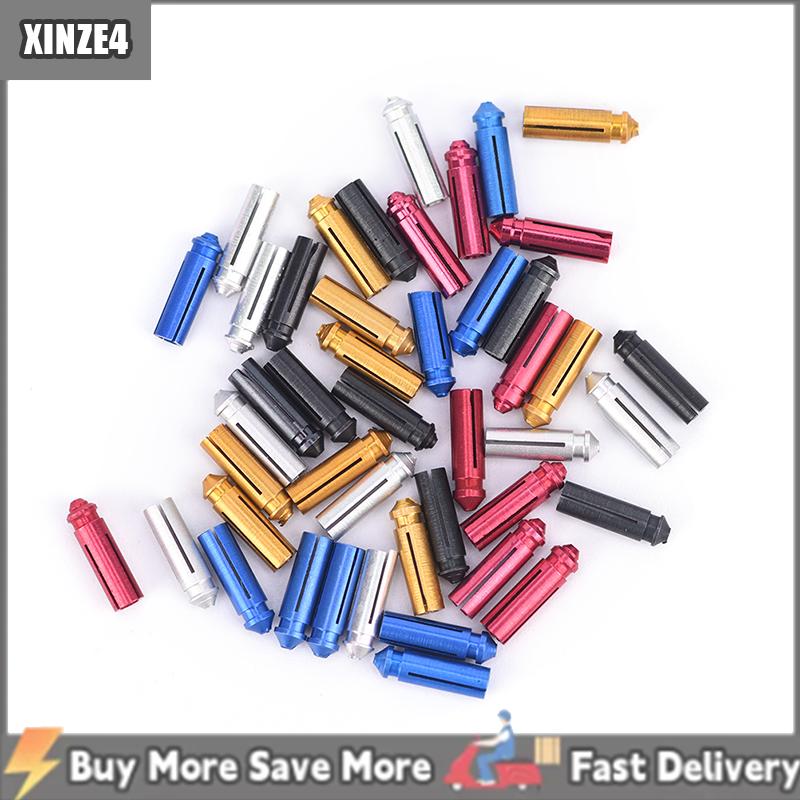 [COD] XINZE4 9 pcs Hợp kim nhôm phi tiêu chuyến bay bảo vệ 5 màu sắc phi tiêu phụ kiện công cụ bay bộ phận thể thao