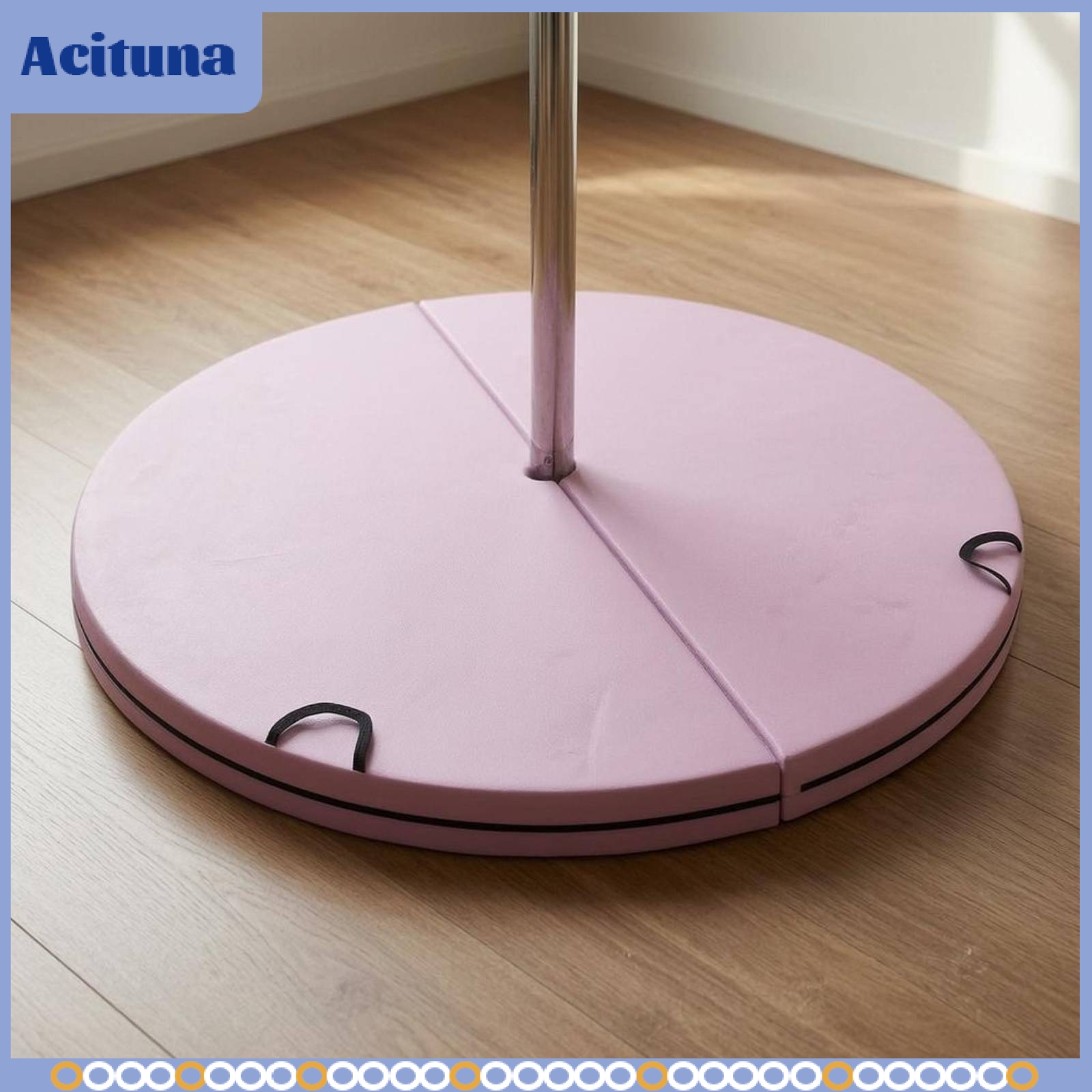 Acituna Even Finish Round Pole Safety Mat Cushioned Foldable Pole Mat Stable Exercise Equipment High-Grade Materials ราคา 2,535 บาท*ส่งฟรี