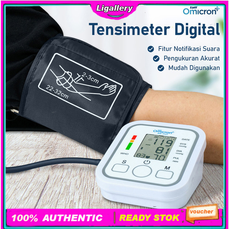 Alat Tes Tekanan Darah Tensimeter Digital Pengukur Tekanan Darah LCD Display Pengukur Otomatis Tensi B…