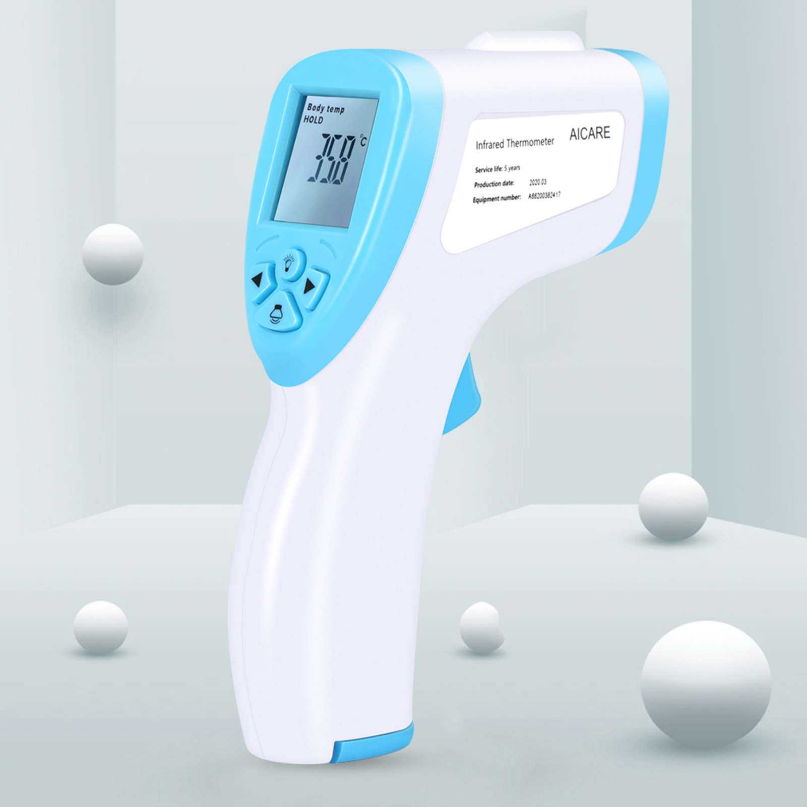 Nhiệt độ đồng hồ đo không tiếp xúc trán Nhiệt độ đồng hồ đo lý tưởng cho cả gia đình Nhiệt kế